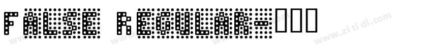 False Regular字体转换